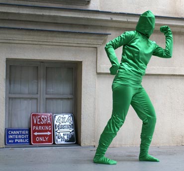 COSTUME VERT INCRUSTE (Taille � pr�ciser)