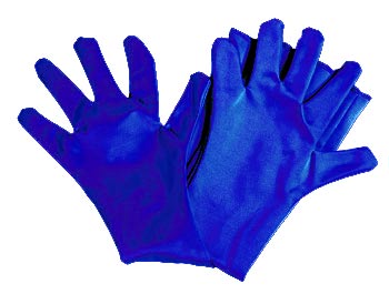 GANTS BLEU INCRUSTE (la paire)
