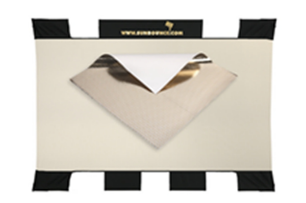 SB 90 X 125cm MINI - REFLECT. ZEBRA/BLANC