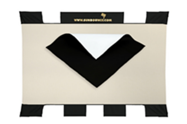 SB 90 X 125cm MINI - REFLECT. noir/blanc doux