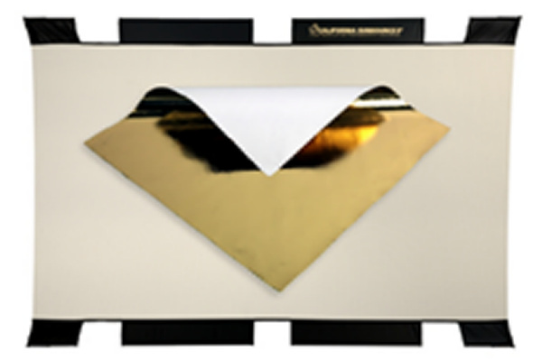 SB 130 X 190cm PRO - REFLECT. dor�/blanc