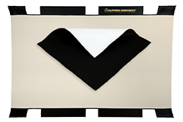 SB 130 X 190cm PRO - REFLECT. noir/blanc doux