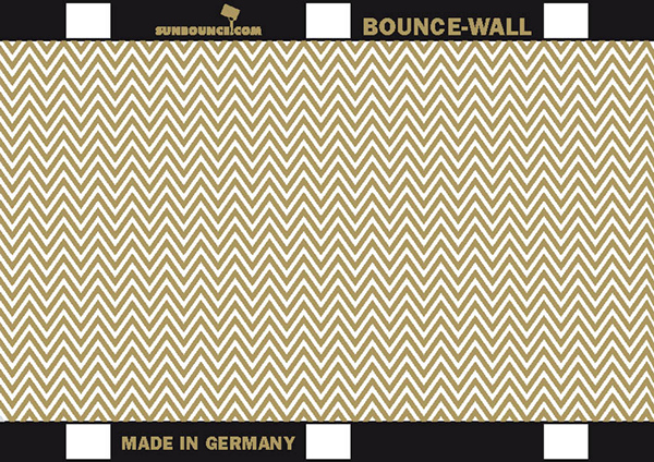 BOUNCE WALL reflecteur zig zag or/blanc