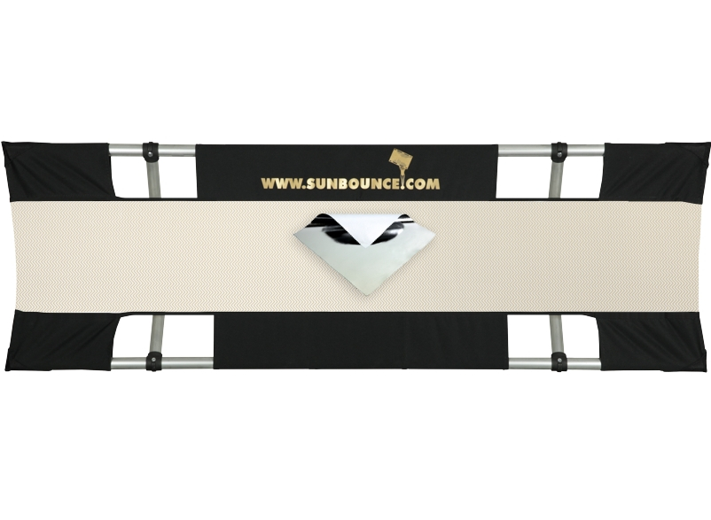 SStrip 125 X 38cm KIT MINI 7'' - CADRE + REFLECT.argent/blanc