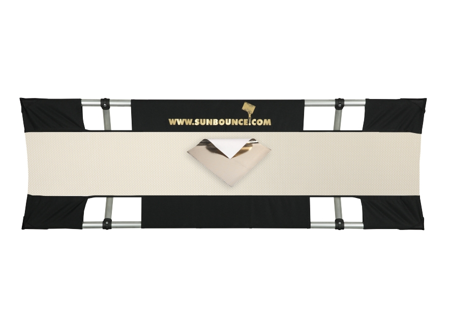 SStrip 125 X 38cm KIT MINI 7'' - CADRE + REFLECT. z�bra/blanc