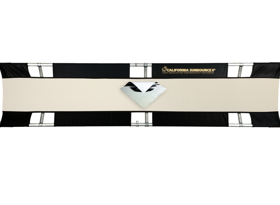 SStrip 190 X 38cm KIT PRO 7'' - CADRE + REFLECT. argent/blanc