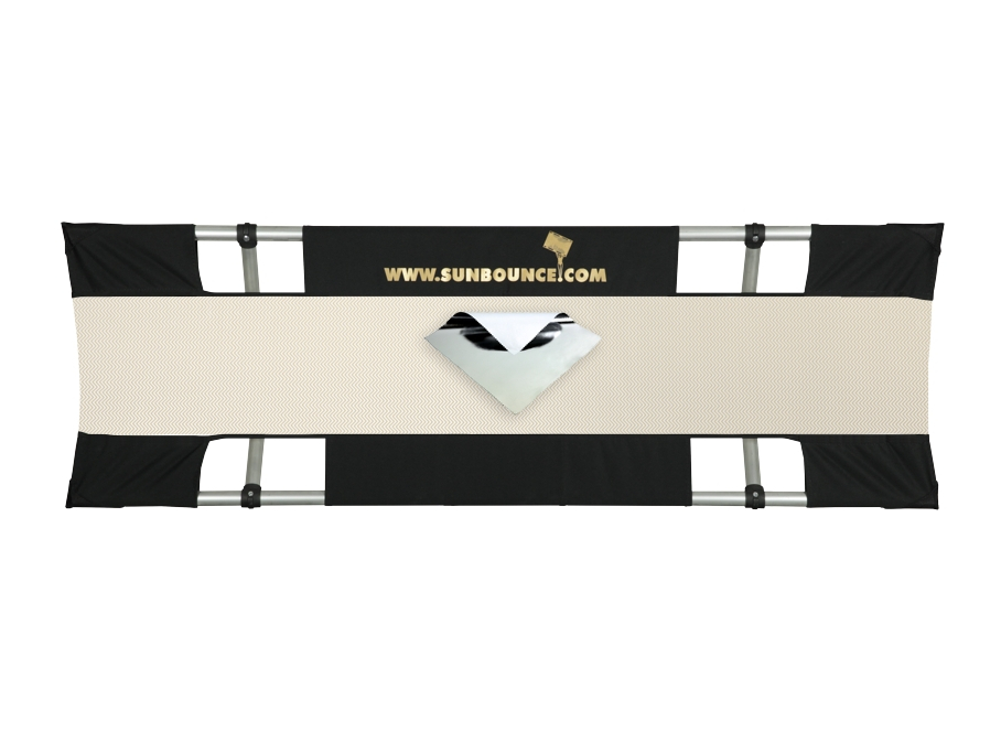 SStrip 190 X 38cm KIT PRO 7'' - CADRE + REFLECT. z�bra/blanc