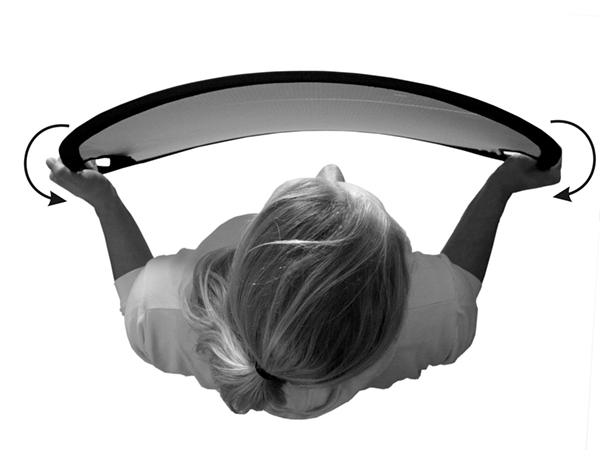 SM SUN MOVER - REFLECT. argent/blanc Diam. 90cm  PLIABLE - 5