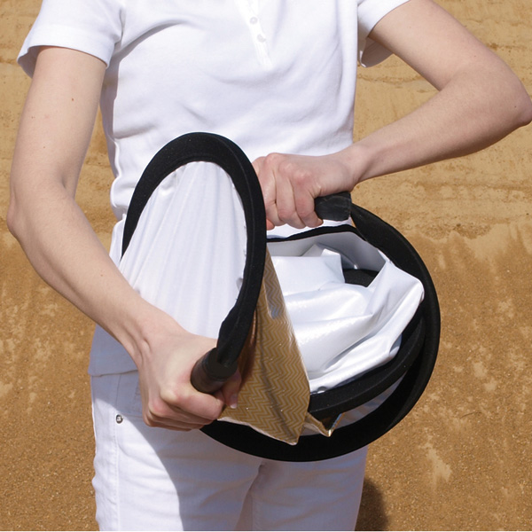 SM SUN MOVER - REFLECT. z�bra/blanc Diam. 90cm PLIABLE - 2