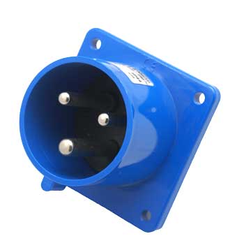 PRISE P17 embase male  mono 230V 32A 2P+T