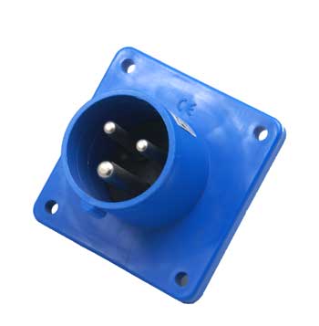 PRISE P17 embase male mono 230V 16A 2P+T