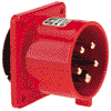 PRISE P17 16A TETRA 400V CHASSIS MALE