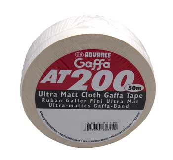 GAFFER TOILE AT200 50mm x 50m BLANC MAT