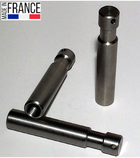 SPIGOT DE 16mm  INOX AVEC FILETAGE M10