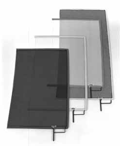 24'' x 36'' Double White Bobbinet( 60 x 90cm )  RED WEBBING