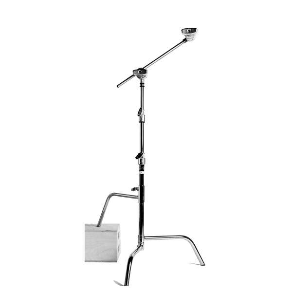 PIED CENTURY 20'' - dble riser - sliding leg-deport 50 cm-rotule