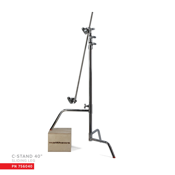 PIED CENTURY 40''  - dble riser - sliding leg-deport 100 cm-rotule