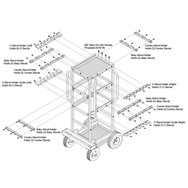 GE 19 MINI C STAND CART - 4