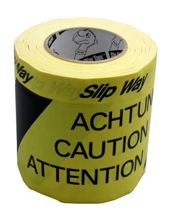 TUNNEL TAPE 150mm x 33m NOIR/JAUNE