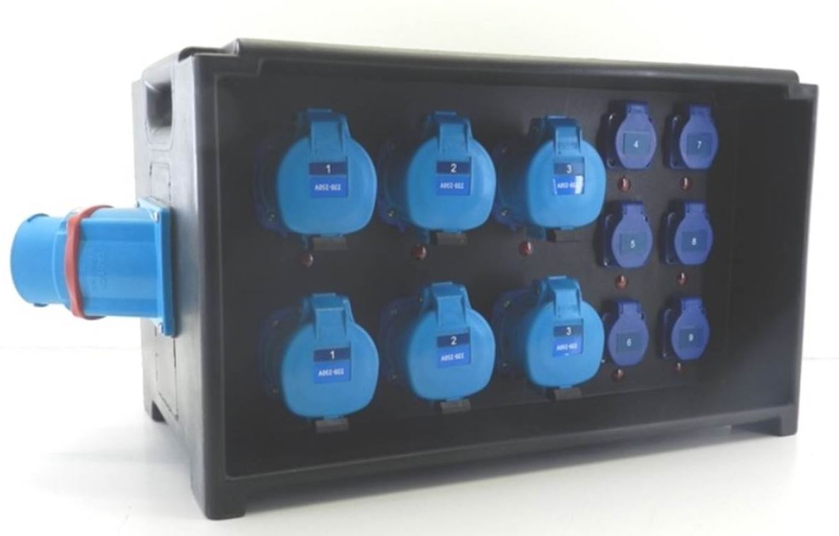 TONNEAU TRI 80A A PLAT 6x32A+6x16 A -PROTECTION  1x80A 3x50A 3x16A